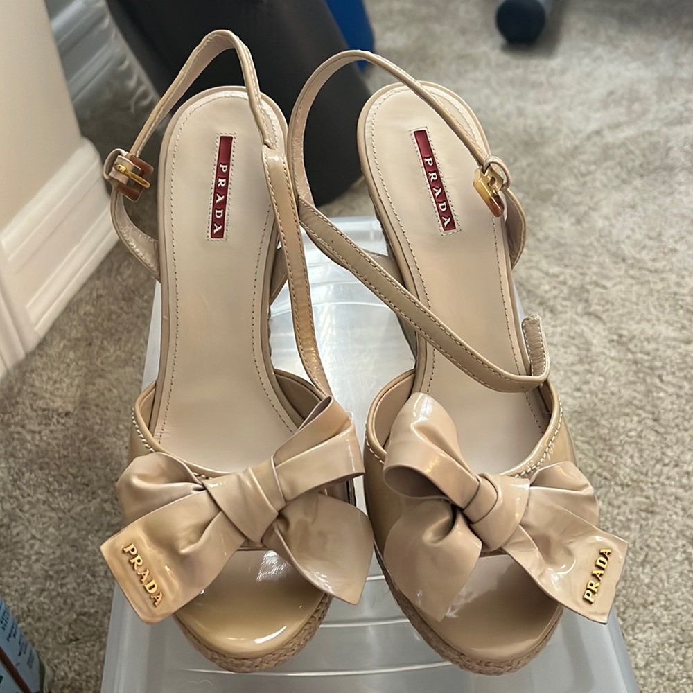 Prada wedge sandals
